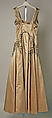 Evening dress, House of Chanel (French, founded 1910), silk, metallic thread, French
