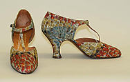 Shoes, Ducerf Scavini, leather, silk, metal, French
