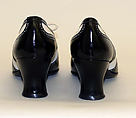 Shoes, leather, silk, metal, British