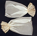 Lace, cotton, probably French