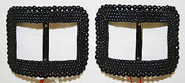 Shoe buckles, jet, American or European