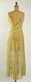 Evening ensemble, House of Vionnet (French, active 1912–14; 1918–39), silk, French