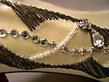 Evening shoes, House of Dior (French, founded 1946), silk, metallic thread, French