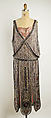 Evening dress, House of Lanvin (French, founded 1889), silk, metallic thread, glass beads, French