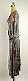 Evening dress, House of Lanvin (French, founded 1889), silk, metallic thread, glass beads, French