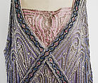 Evening dress, House of Lanvin (French, founded 1889), silk, metallic thread, glass beads, French