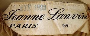 Robe de Style, House of Lanvin (French, founded 1889), silk, French
