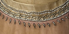 Robe de Style, House of Lanvin (French, founded 1889), cotton, silk, glass, metal, French