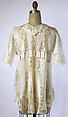 Dressing jacket, linen, silk, French