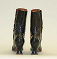 Shoes, leather, metal, American