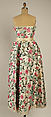 Evening dress, House of Givenchy (French, founded 1952), raffia, glass beads, metallic thread, French
