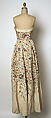 Evening dress, House of Balmain (French, founded 1945), silk, nylon, metallic embroidery, sequins, French