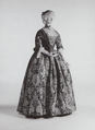 Dress, silk, British