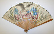 Fan, paper, bamboo, American