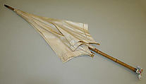 Parasol, silk, bamboo, American