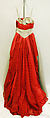 Evening dress, Mainbocher (French and American, founded 1930), nylon, rayon, cotton, American