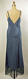 Evening dress, rayon, silk, French
