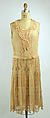Afternoon dress, silk, cotton, mother-of-pearl, French