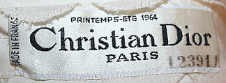 Wedding ensemble, House of Dior (French, founded 1946), cotton, beading, French