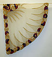 Evening shawl, silk, gold thread, French