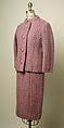 Suit, Yves Saint Laurent French, wool, silk, cotton, wood, leather, French