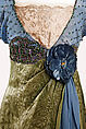 Evening ensemble, Jeanne Hallée (French, 1870–1924), (a) silk, metallic thread, glass beading; (b, c) silk, leather, metallic thread, French