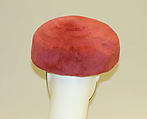 Hat, Bonwit Teller &amp; Co. (American, founded 1907), wool, American