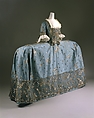 Court dress, silk, metallic thread, British