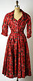 Afternoon dress, House of Dior (French, founded 1946), silk, French