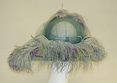 Hat, horsehair, feather, American