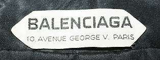 Dinner dress, House of Balenciaga (French, founded 1937), silk, French