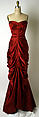 Evening dress, Schiaparelli (French, founded 1927), osilk, French
