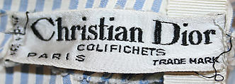 Dress, House of Dior (French, founded 1946), cotton, French