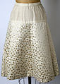 Dinner ensemble, House of Dior (French, founded 1946), silk, metallic thread, French