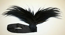 Headband, feathers, rayon, American