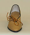 Shoes, Margaret Jerrold (American), leather, American