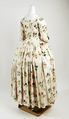 Robe à l'anglaise, linen, silk, British