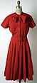 Dress, Norman Norell (American, Noblesville, Indiana 1900–1972 New York), wool, American
