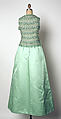 Evening ensemble, (a–d) House of Balenciaga (French, founded 1937), silk; (a-d) glass beading, metallic thread, French