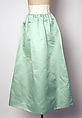 Evening ensemble, (a–d) House of Balenciaga (French, founded 1937), silk; (a-d) glass beading, metallic thread, French