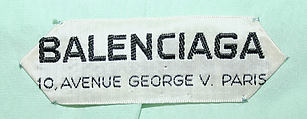 Evening ensemble, (a–d) House of Balenciaga (French, founded 1937), silk; (a-d) glass beading, metallic thread, French