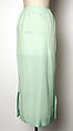 Evening ensemble, (a–d) House of Balenciaga (French, founded 1937), silk; (a-d) glass beading, metallic thread, French