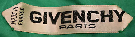 Evening ensemble, (a, b) House of Givenchy (French, founded 1952), silk, French