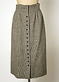Dress, Jacques Fath (French, 1912–1954), (a, b) wool; (c) leather
c) leather, French