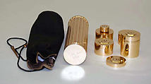 Vanity case, House of Dior French, metal, leather, French