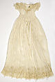 Christening dress, linen, French