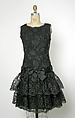 Evening ensemble, House of Balenciaga (French, founded 1937), cotton, silk, French