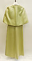 Evening ensemble, House of Givenchy (French, founded 1952), (a-d) silk; (c, d) leather, French