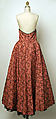 Evening dress, Nettie Rosenstein, Inc. (American, 1916–1961), silk, cotton, American