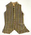 Waistcoat, silk, European